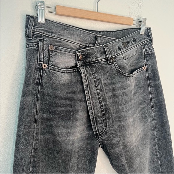 R13 Charcoal Boyfriend Jeans - Picture 6 of 13